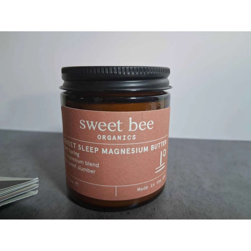 Sweet Bee Organics Sweet Sleep Magnesium Butter 1oz Organic Sleep Aid UK Made